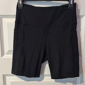 Danskin Black Bike Shorts High-Waisted Athletic